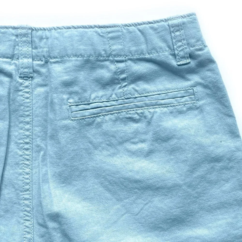 NWOT Gap Boys Light Blue Linen Blend Shorts 14
